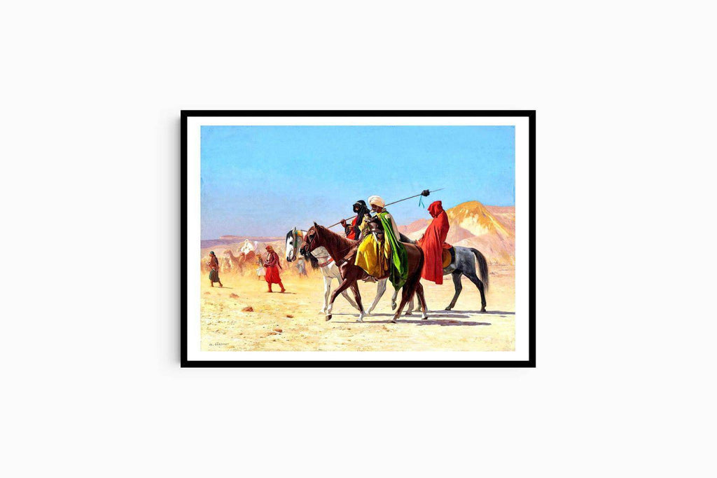 "Jean-Léon Gérôme - Riders Crossing the Desert - Hakyarts"