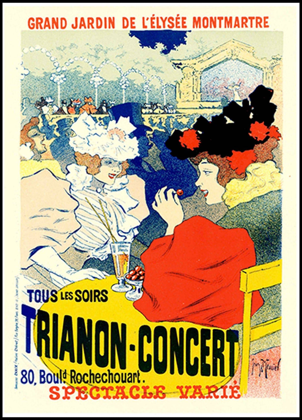 "Georges Meunier - Trianon-Concert Poster"