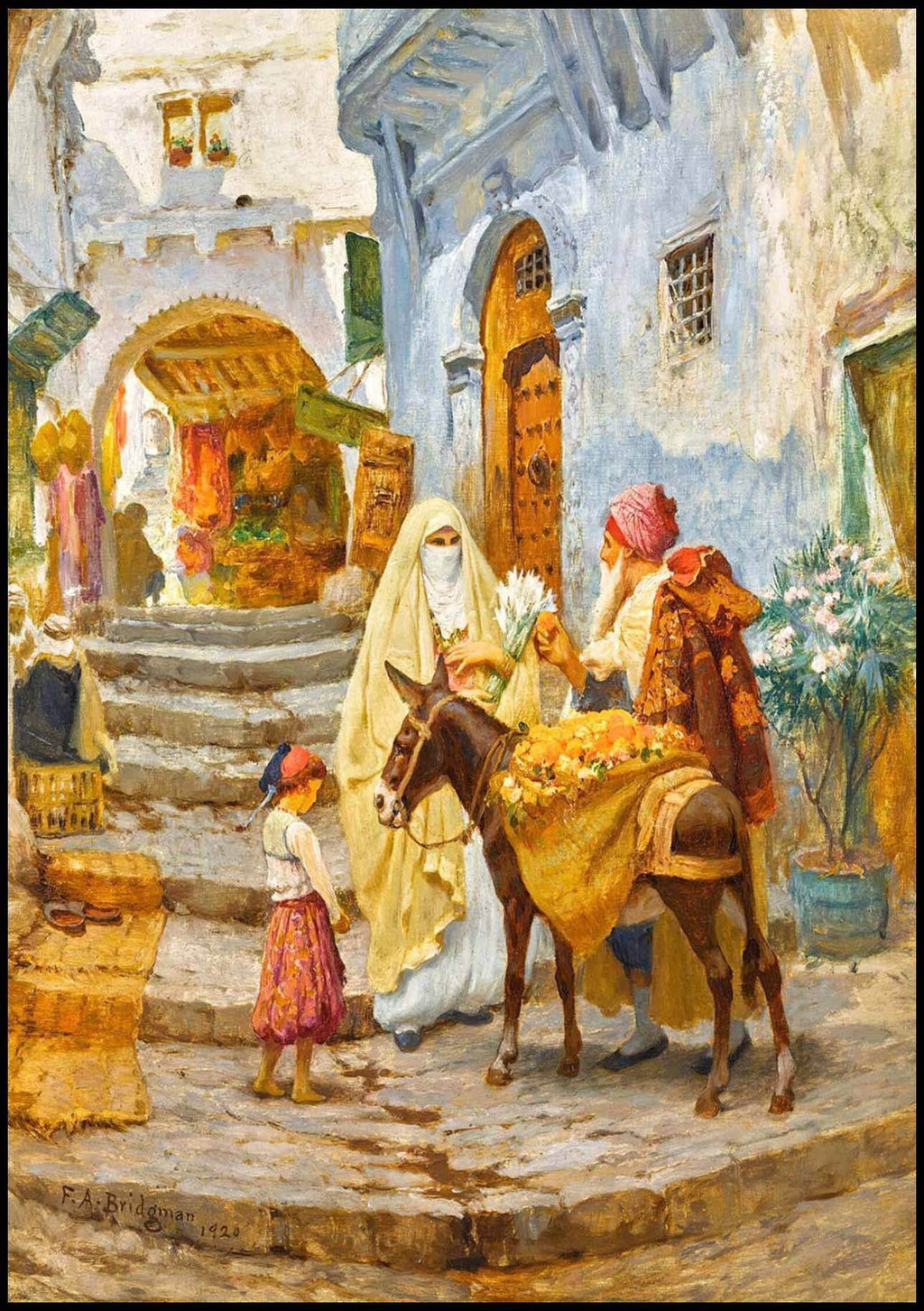"Frederick Arthur Bridgman - The Orange Seller - Hakyarts"