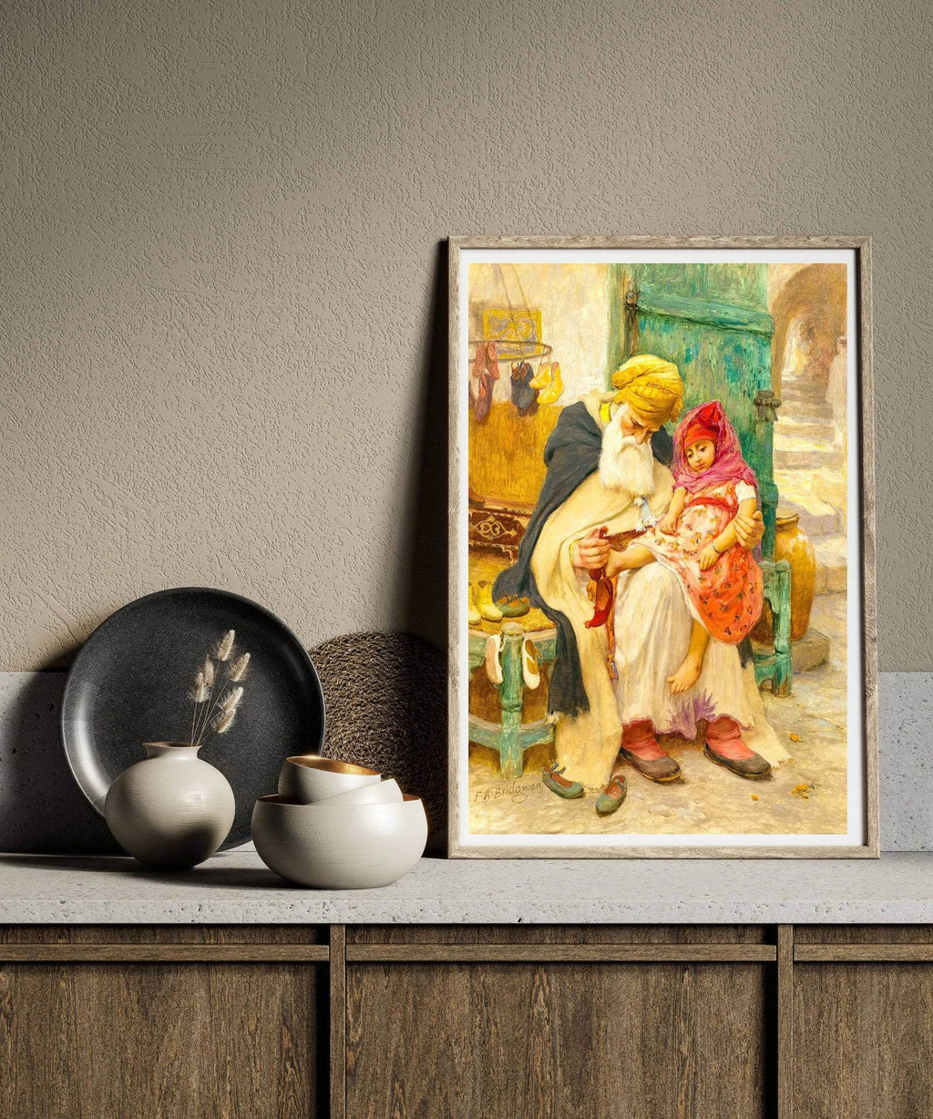 "Frederick Arthur Bridgman - Les babouches - Hakyarts"