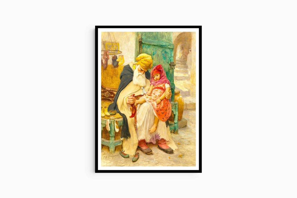 "Frederick Arthur Bridgman - Les babouches - Hakyarts"