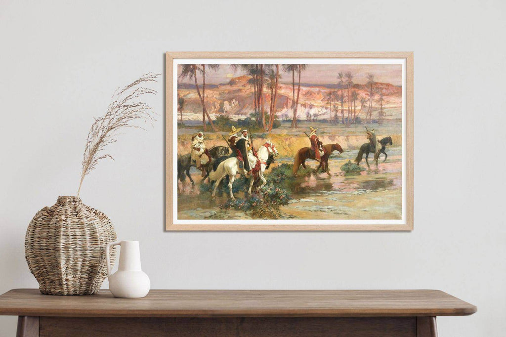 "Frederick Arthur Bridgman - Fording The Stream, Algeria - Hakyarts"