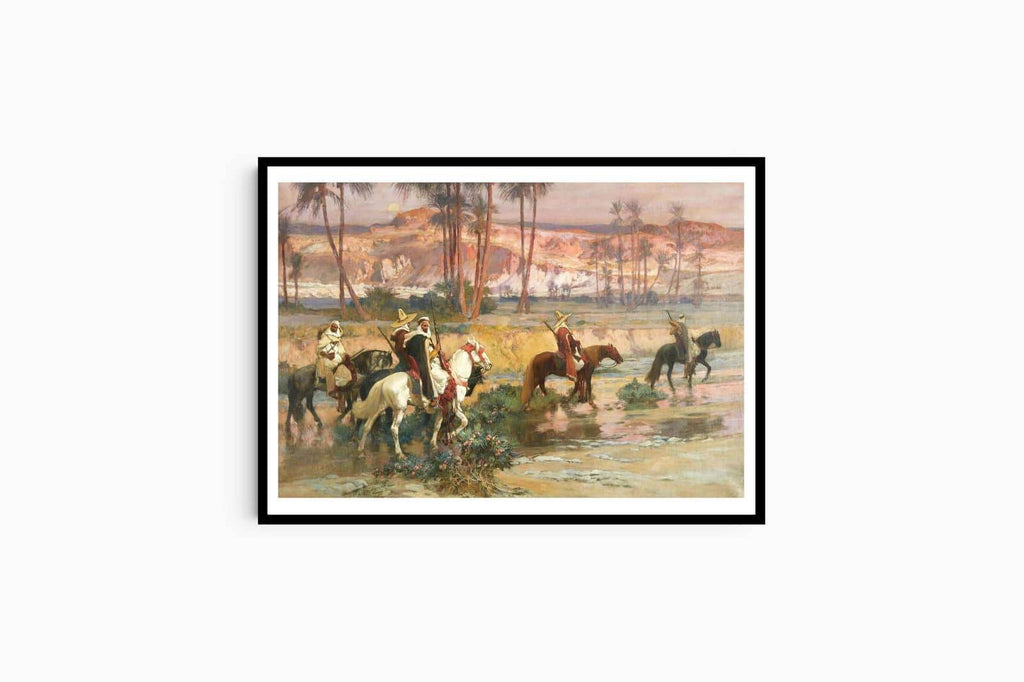 "Frederick Arthur Bridgman - Fording The Stream, Algeria - Hakyarts"