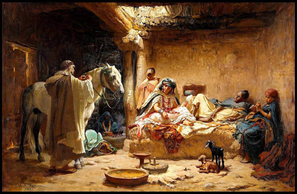 "Frederick Arthur Bridgman - An Interior In Biskra - Hakyarts"