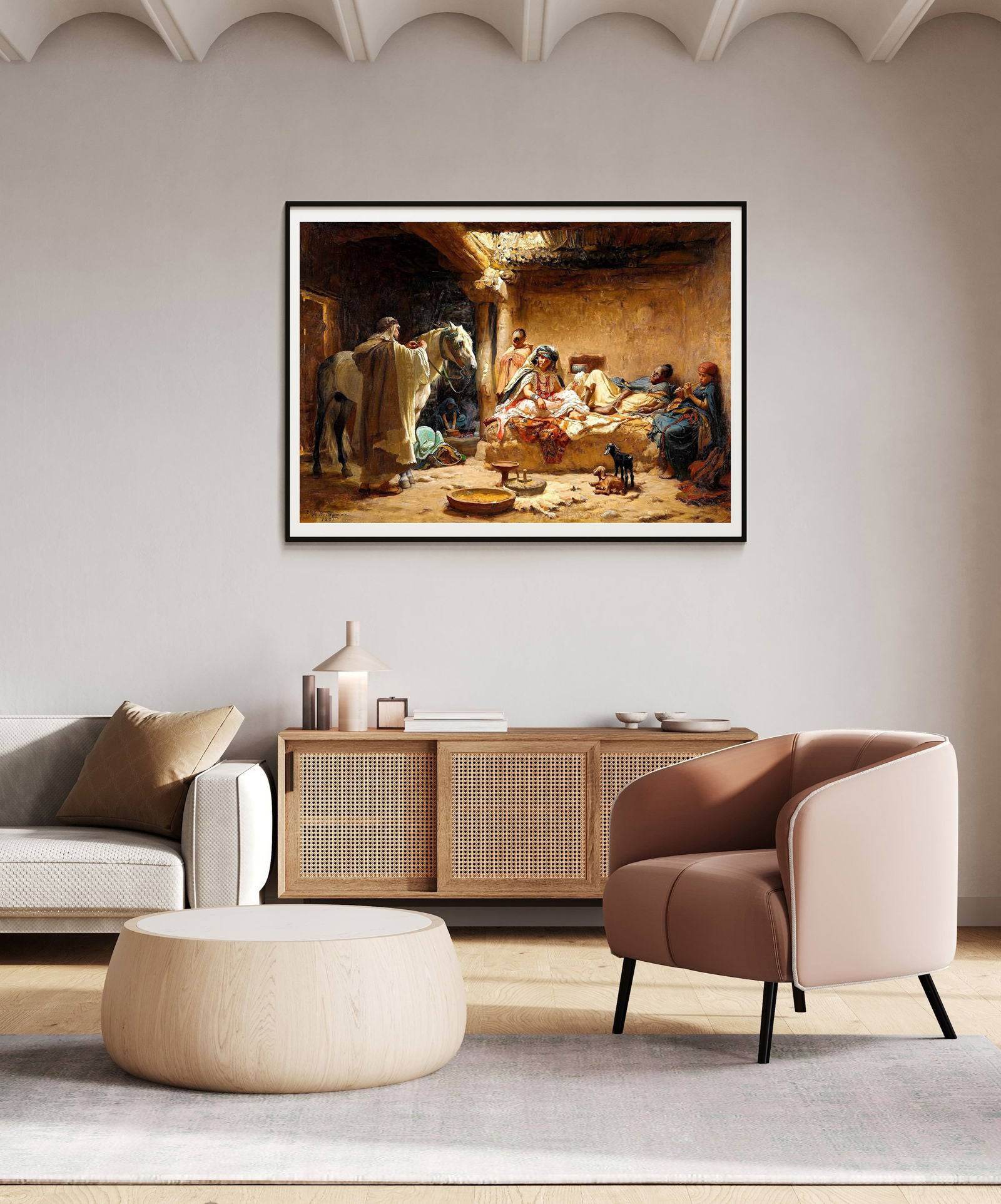 "Frederick Arthur Bridgman - An Interior In Biskra - Hakyarts"