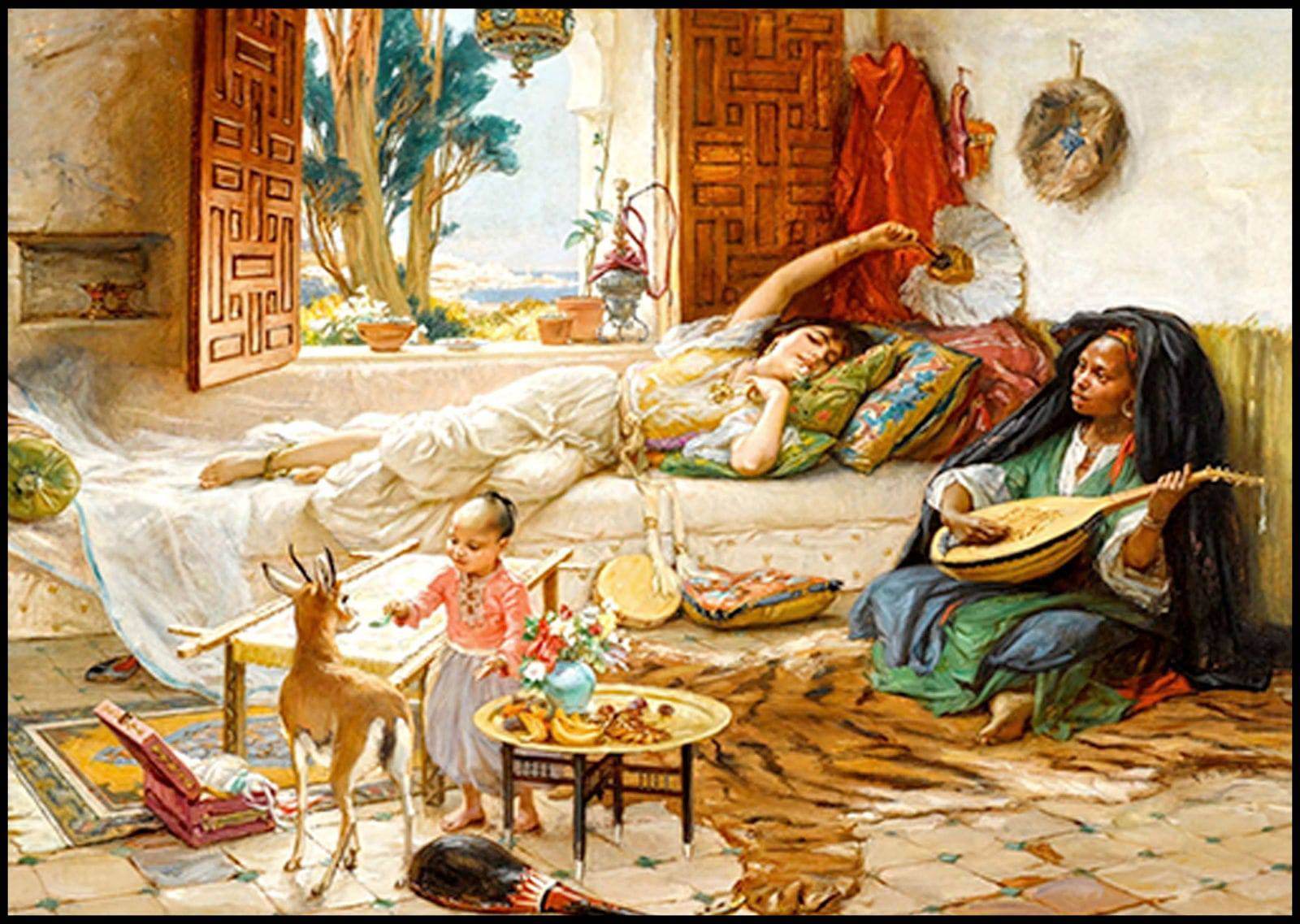 "Frederick Arthur Bridgman - Afternoon Rest, Algiers - Hakyarts"