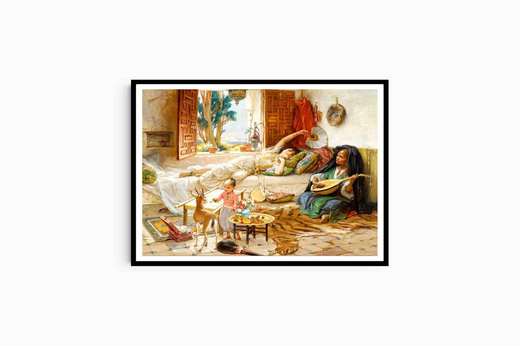 "Frederick Arthur Bridgman - Afternoon Rest, Algiers - Hakyarts"