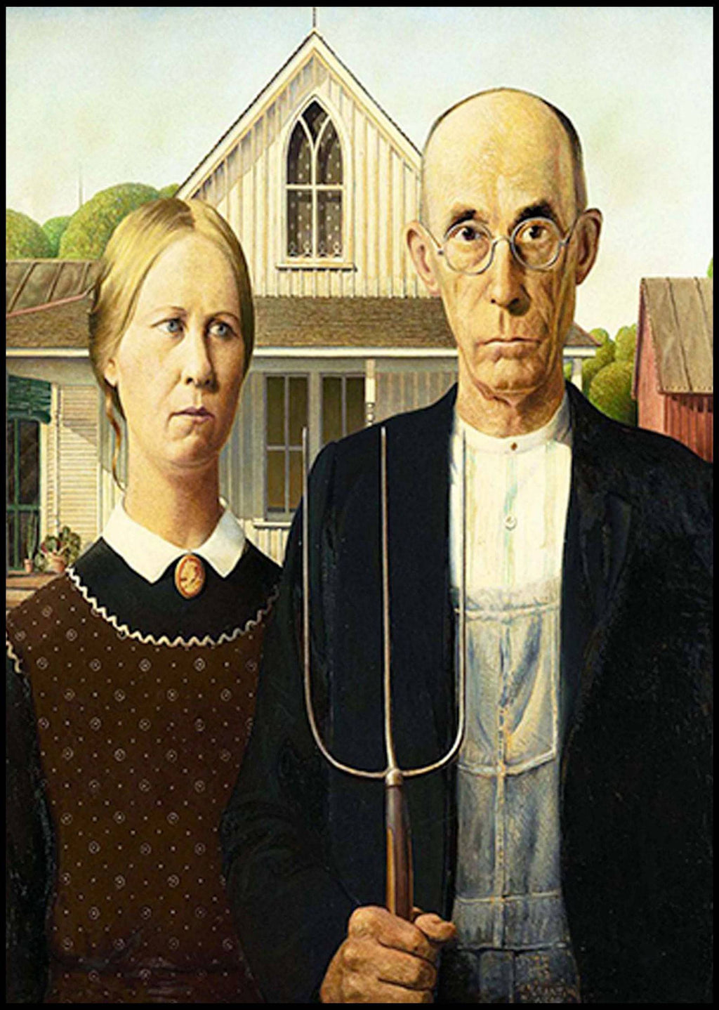 "Grant Wood - American Gothic"