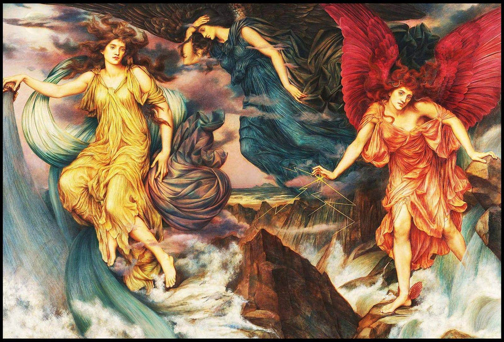"Evelyn De Morgan - The Storm Spirits - Hakyarts"