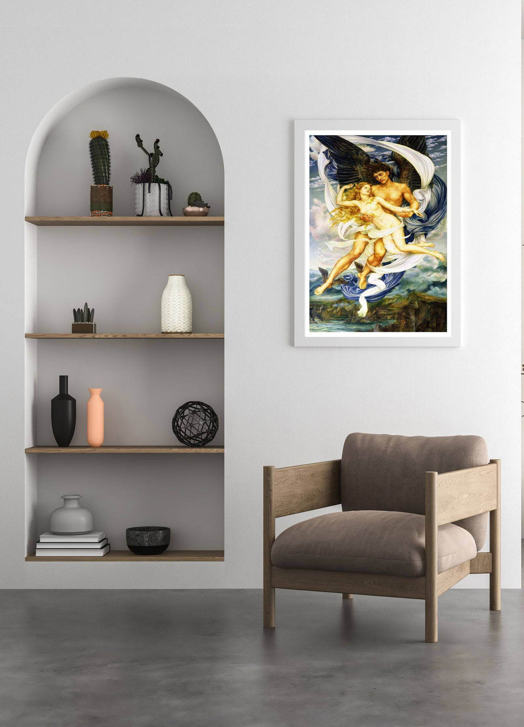 "Evelyn De Morgan - Boreas and Oreithyia - Hakyarts"