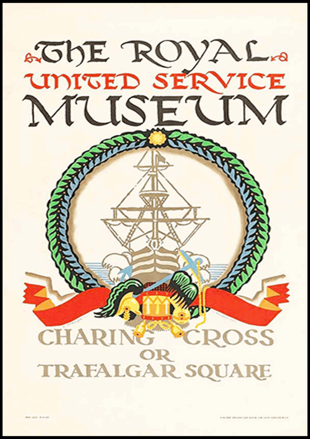 "Edward McKnight Kauffer - The Royal United Service Museum Poster - Hakyarts"