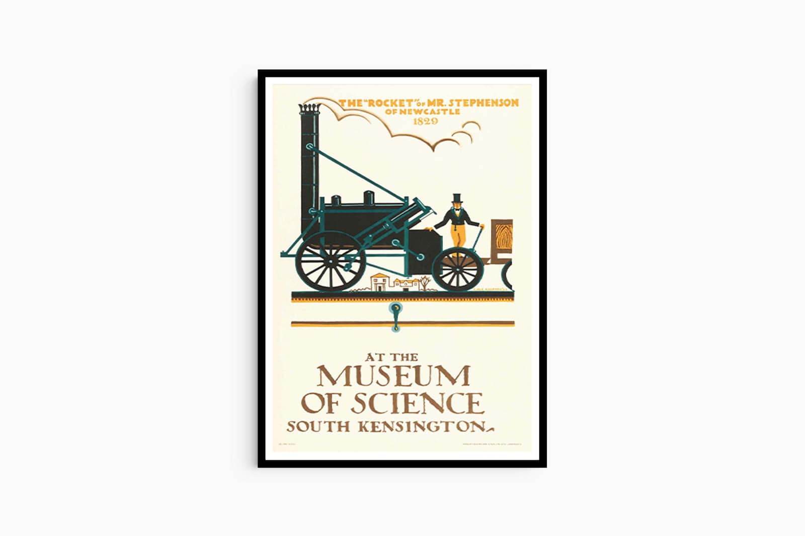 "Edward McKnight Kauffer - At The Museum Of Science South Kensington Poster - Hakyarts"