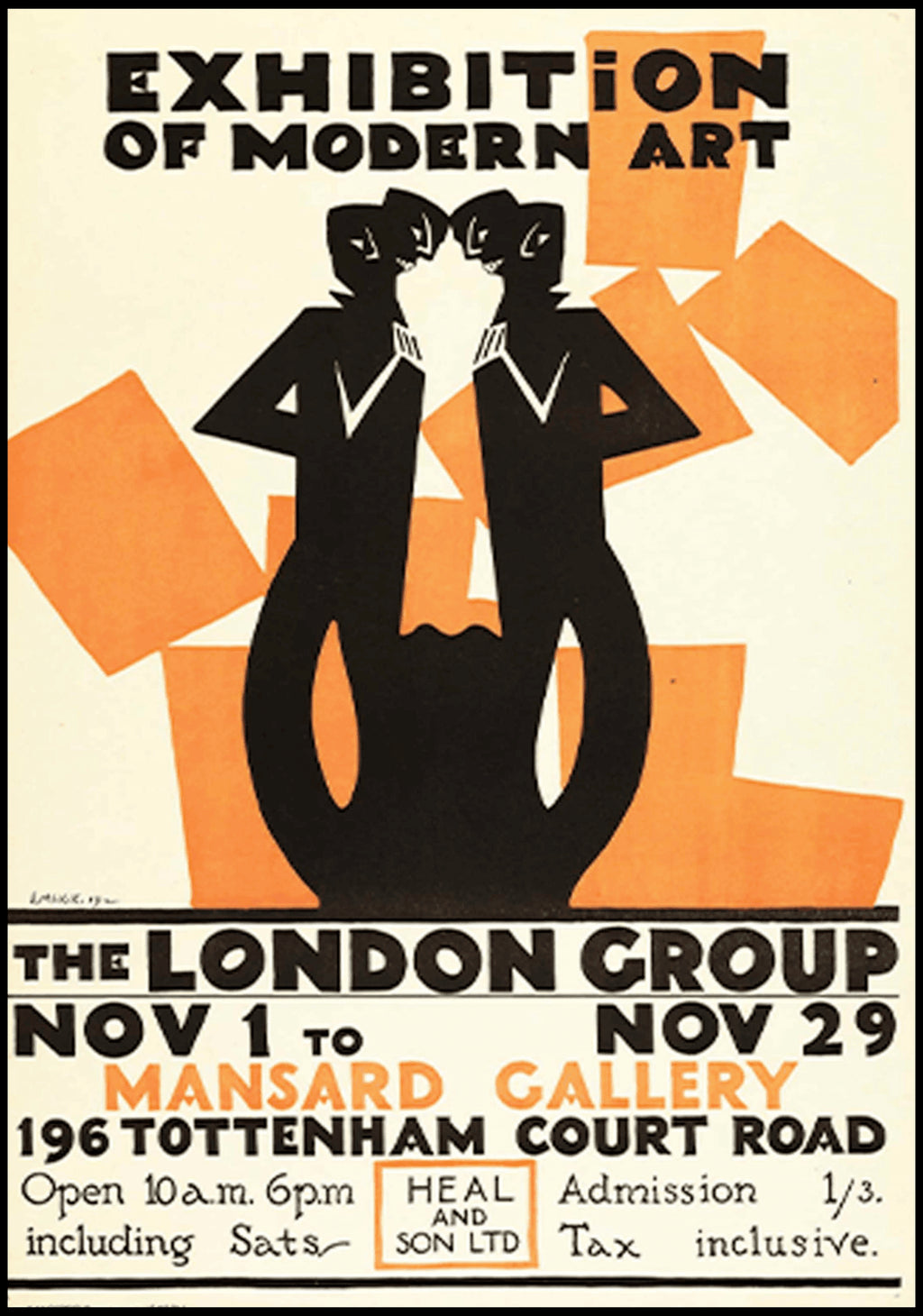 "Edward McKnight Kauffer - Exhibition of Modern Art Poster - Hakyarts"