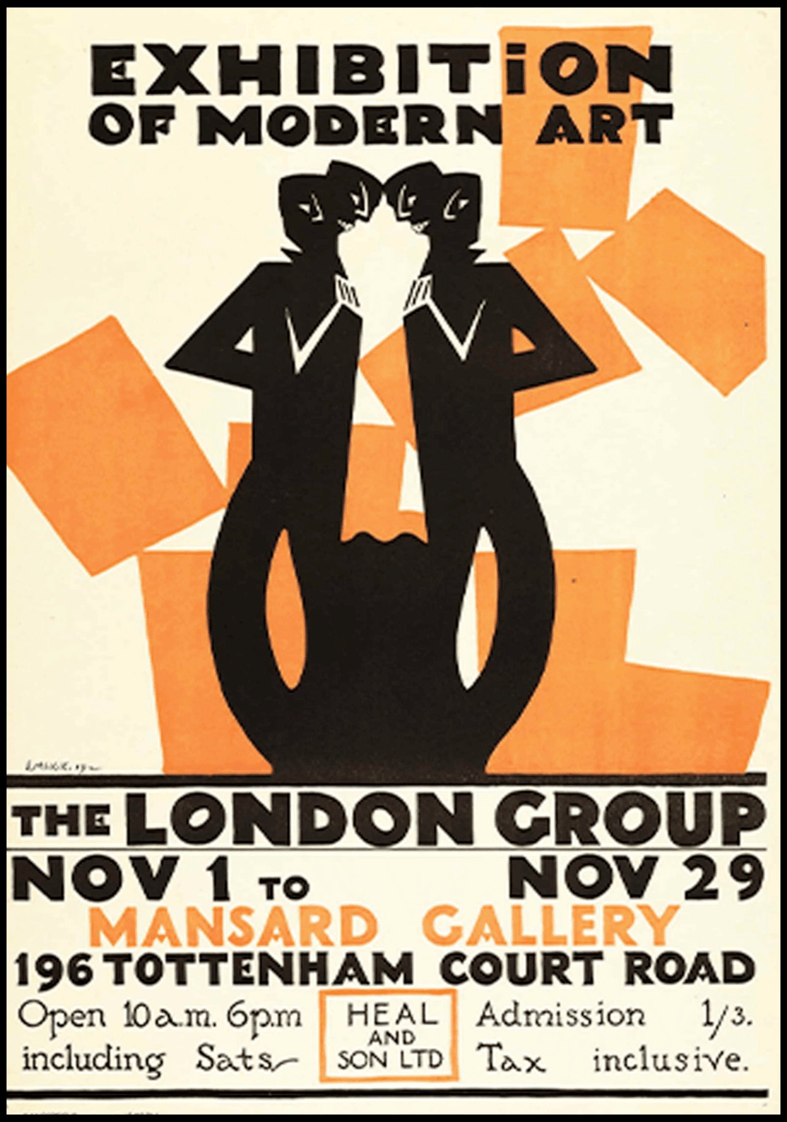 "Edward McKnight Kauffer - Exhibition of Modern Art Poster - Hakyarts"