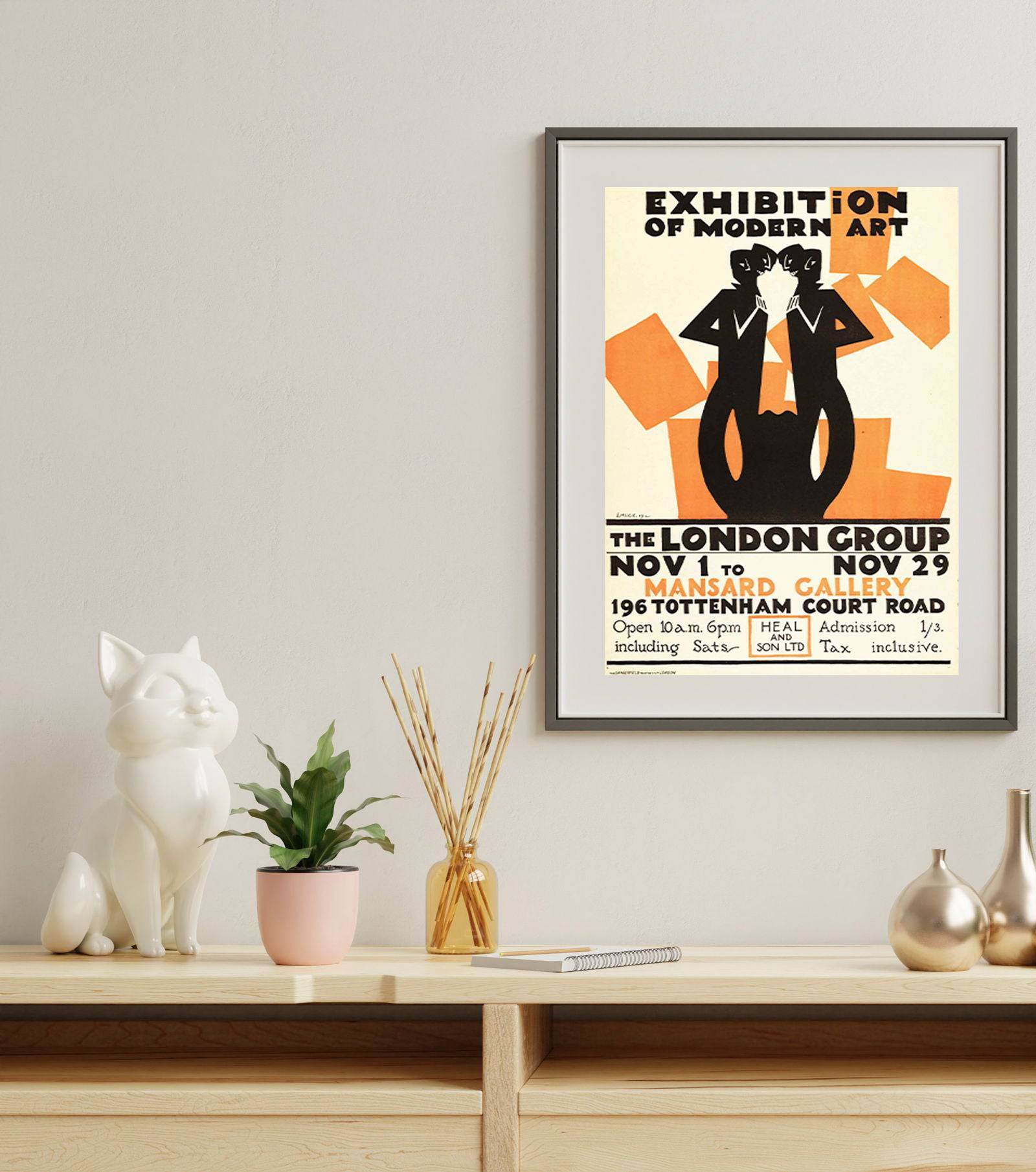 "Edward McKnight Kauffer - Exhibition of Modern Art Poster - Hakyarts"