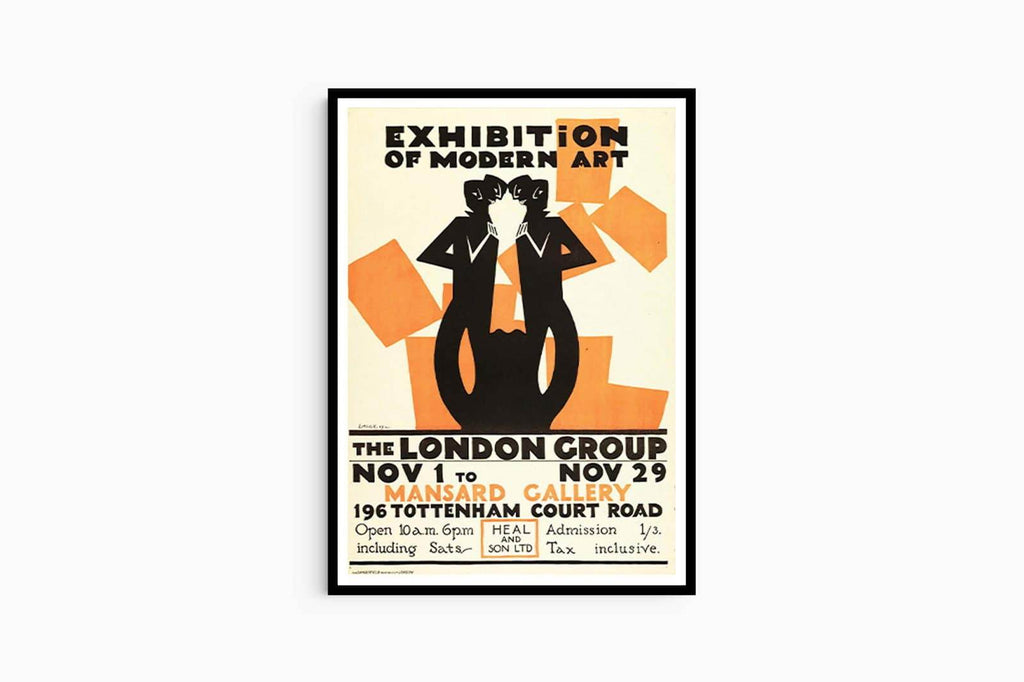 "Edward McKnight Kauffer - Exhibition of Modern Art Poster - Hakyarts"