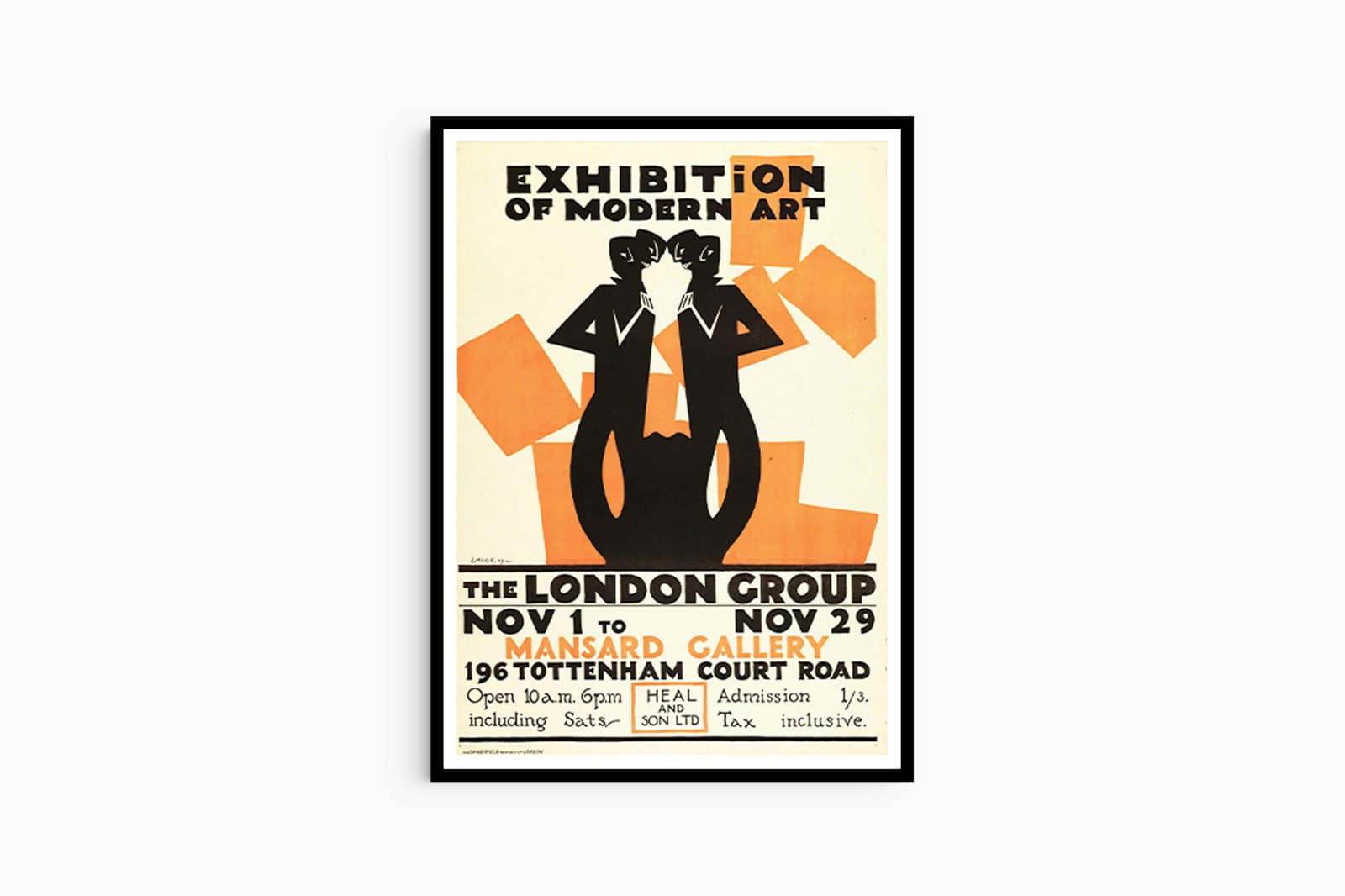 "Edward McKnight Kauffer - Exhibition of Modern Art Poster - Hakyarts"