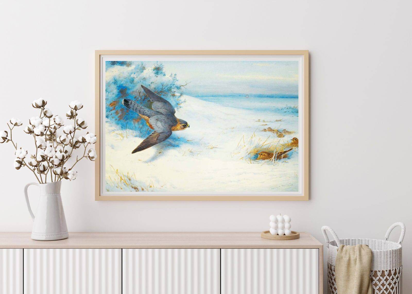 "Archibald Thorburn - Merlin And Larks - Hakyarts"