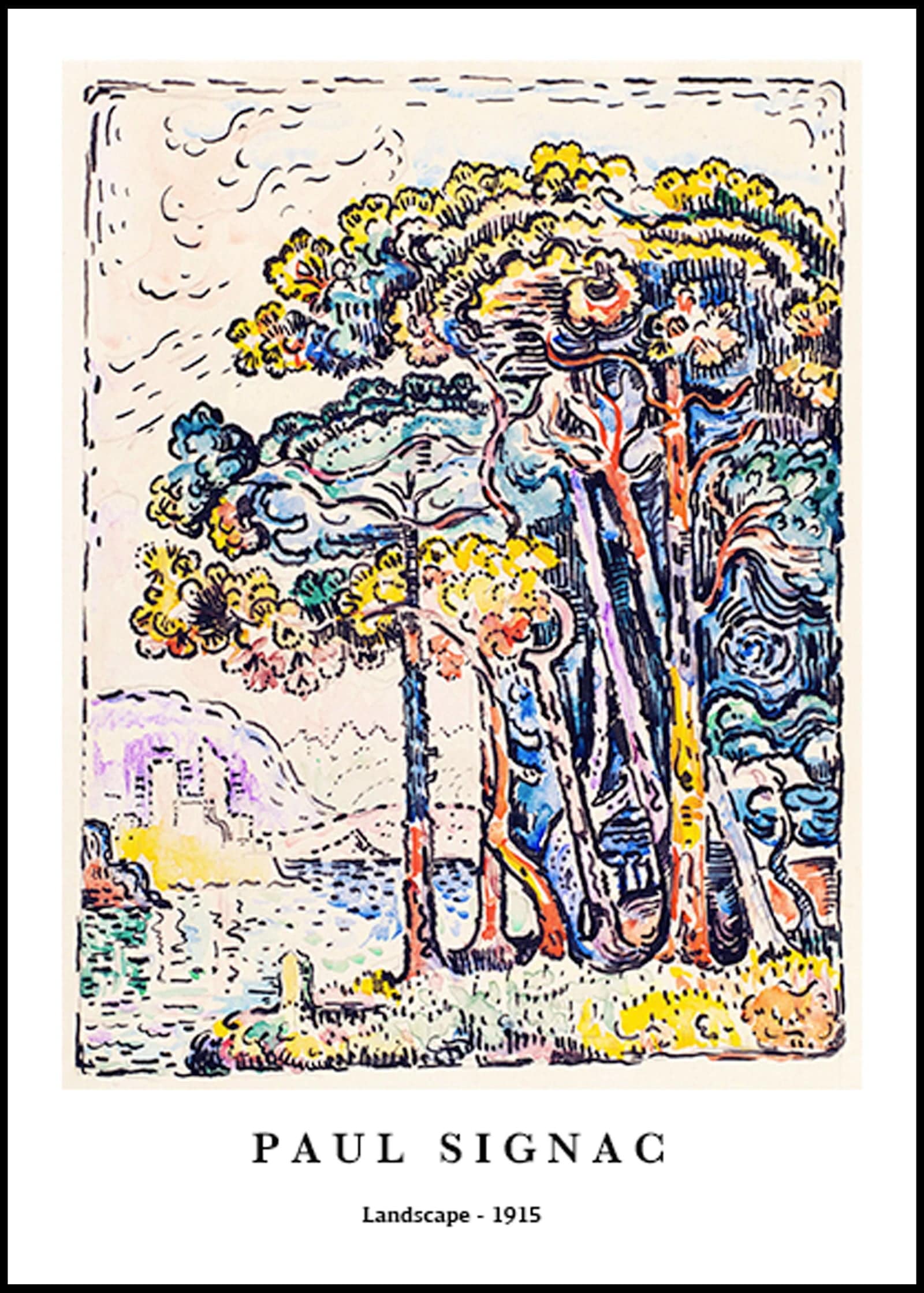 "Paul Signac - Landscape Poster"