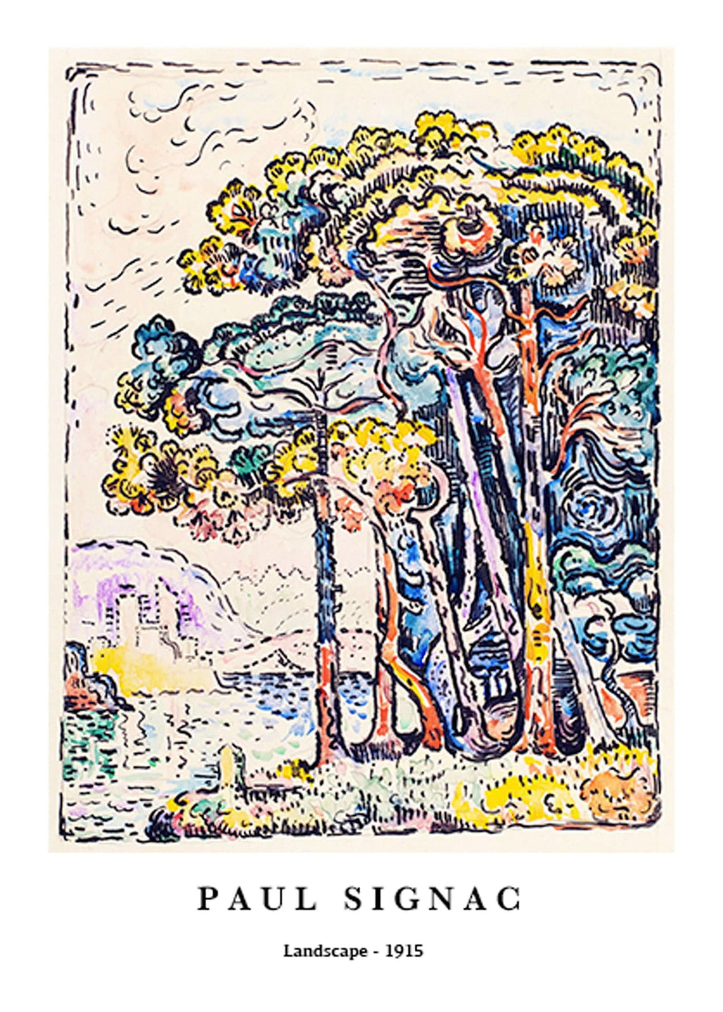 "Paul Signac - Landscape Poster"