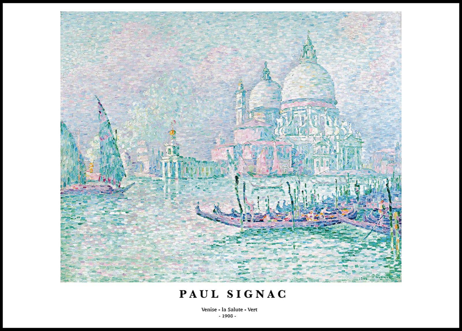"Paul Signac - Venise. la Salute. Vert Poster"