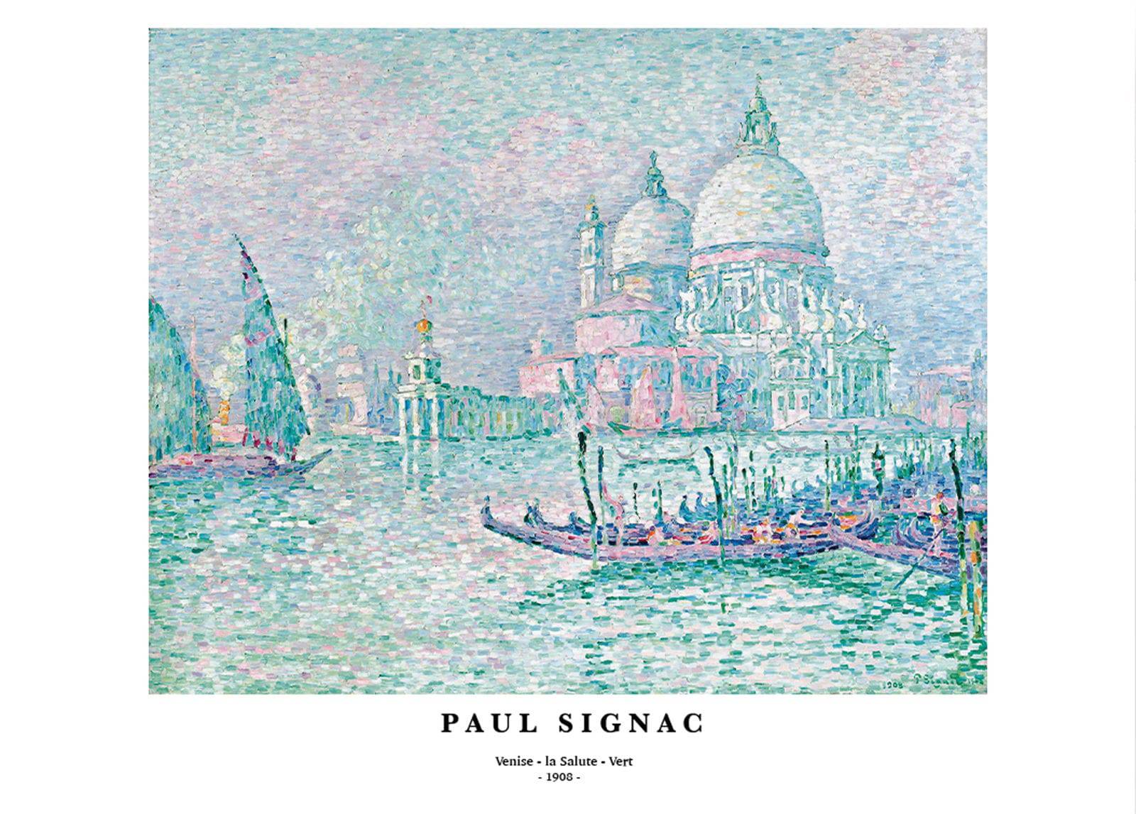 "Paul Signac - Venise. la Salute. Vert Poster"