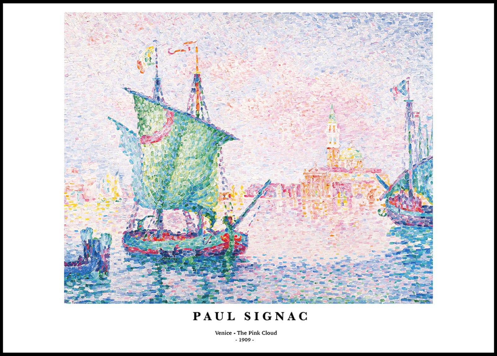 "Paul Signac - Venice - The Pink Cloud Poster"