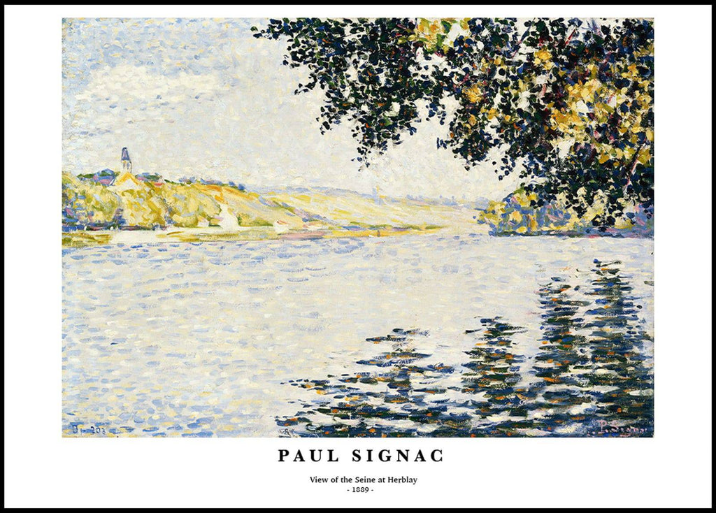 "Paul Signac - View of the Seine at Herblay Poster"