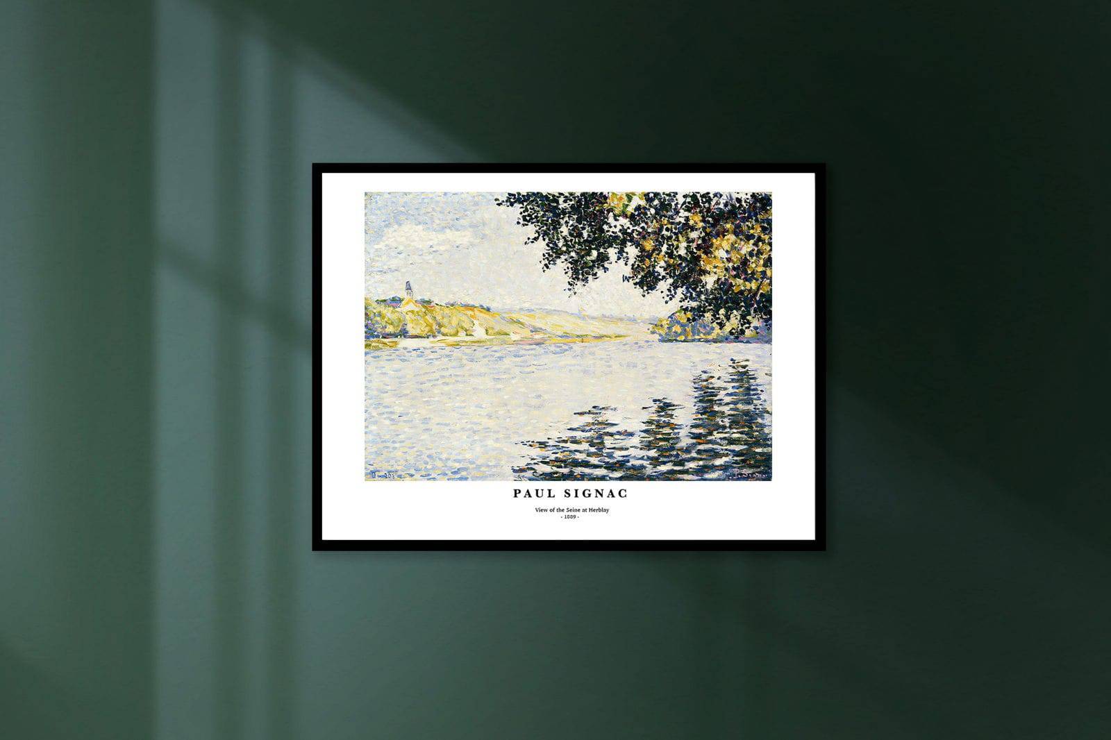 "Paul Signac - View of the Seine at Herblay Poster"