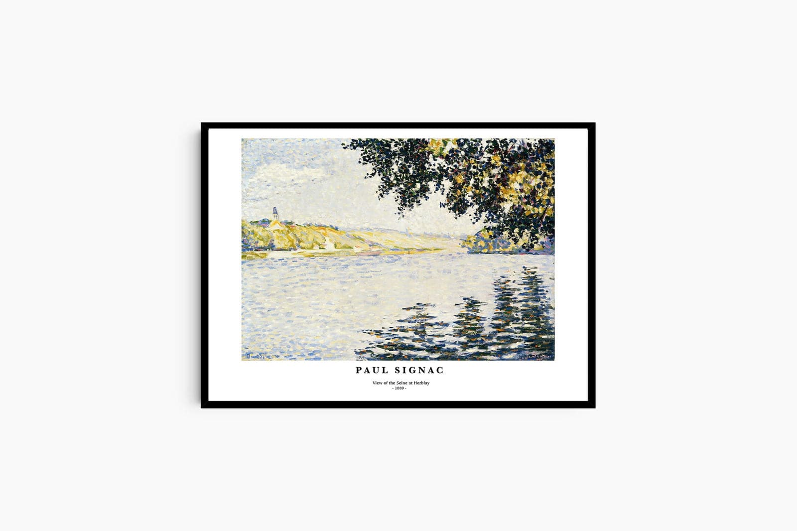 "Paul Signac - View of the Seine at Herblay Poster"