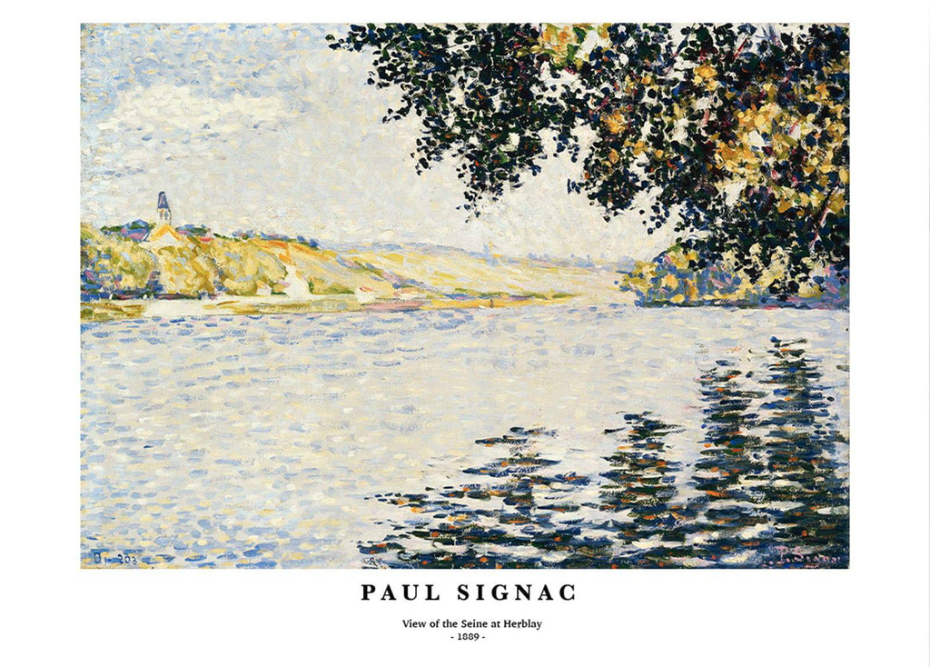 "Paul Signac - View of the Seine at Herblay Poster"