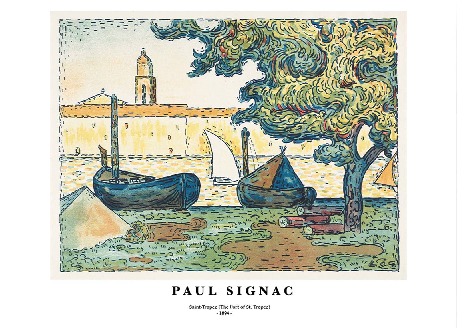 "Paul Signac - Saint-Tropez 'The Port of St. Tropez' Poster"