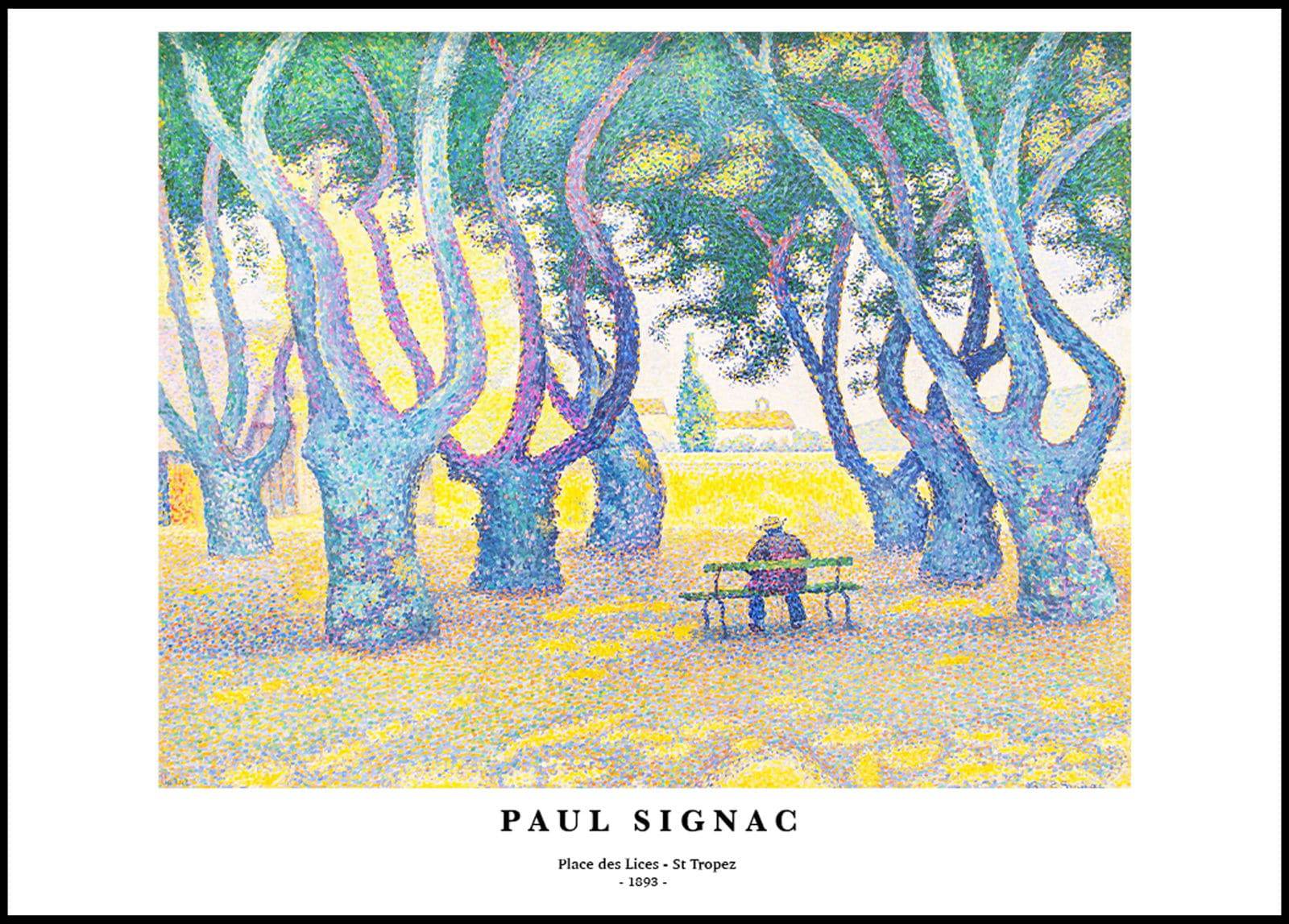 "Paul Signac - Place des Lices - St Tropez Poster"