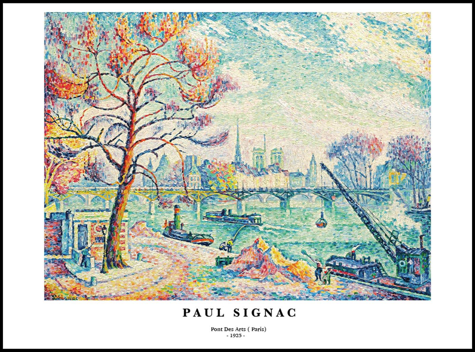 "Paul Signac - Pont des Arts 'Paris' Poster"