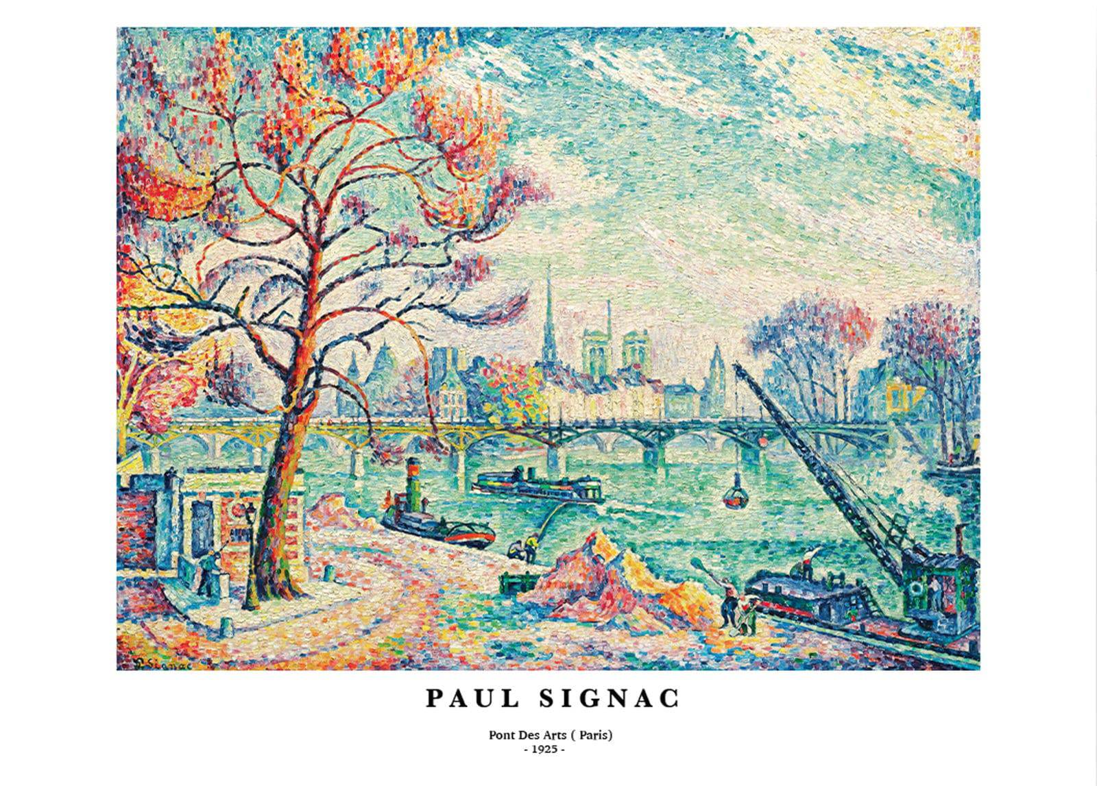 "Paul Signac - Pont des Arts 'Paris' Poster"