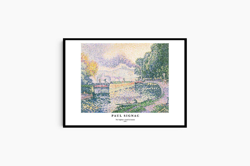"Paul Signac - The Tugboat - Canal in Samois Poster"