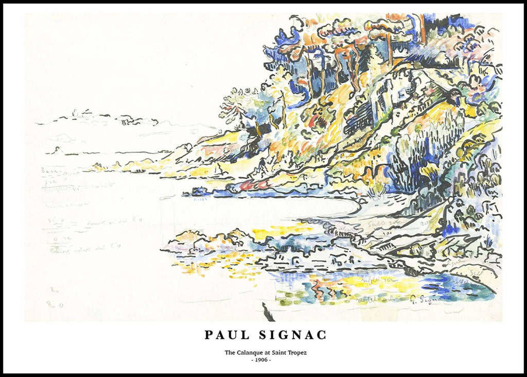 "Paul Signac - The Calanque at Saint Tropez Poster"