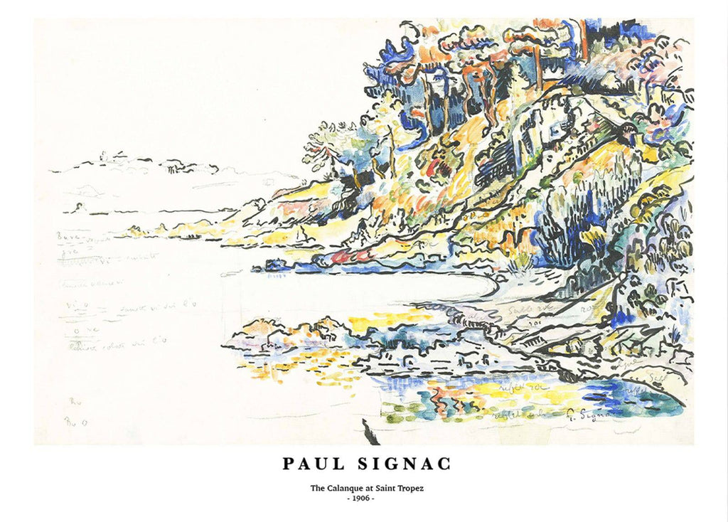 "Paul Signac - The Calanque at Saint Tropez Poster"