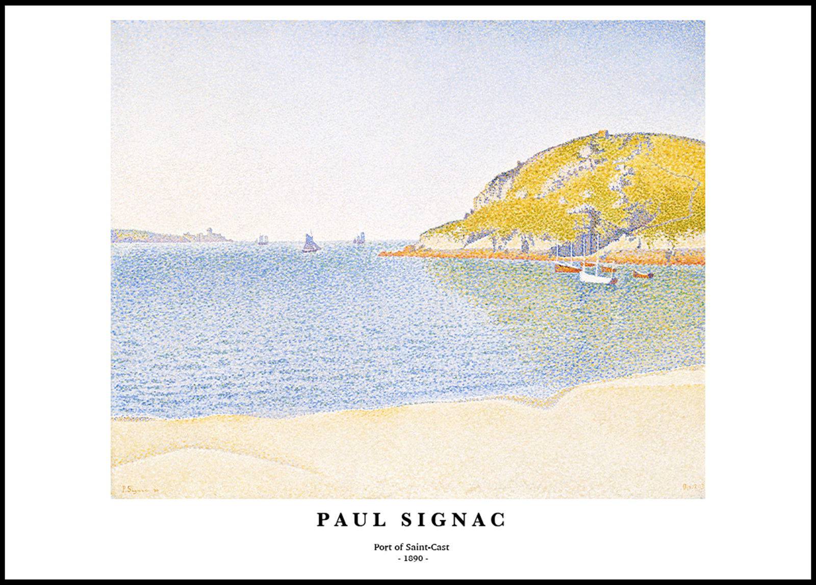 "Paul Signac - Port of Saint-Cast Poster"