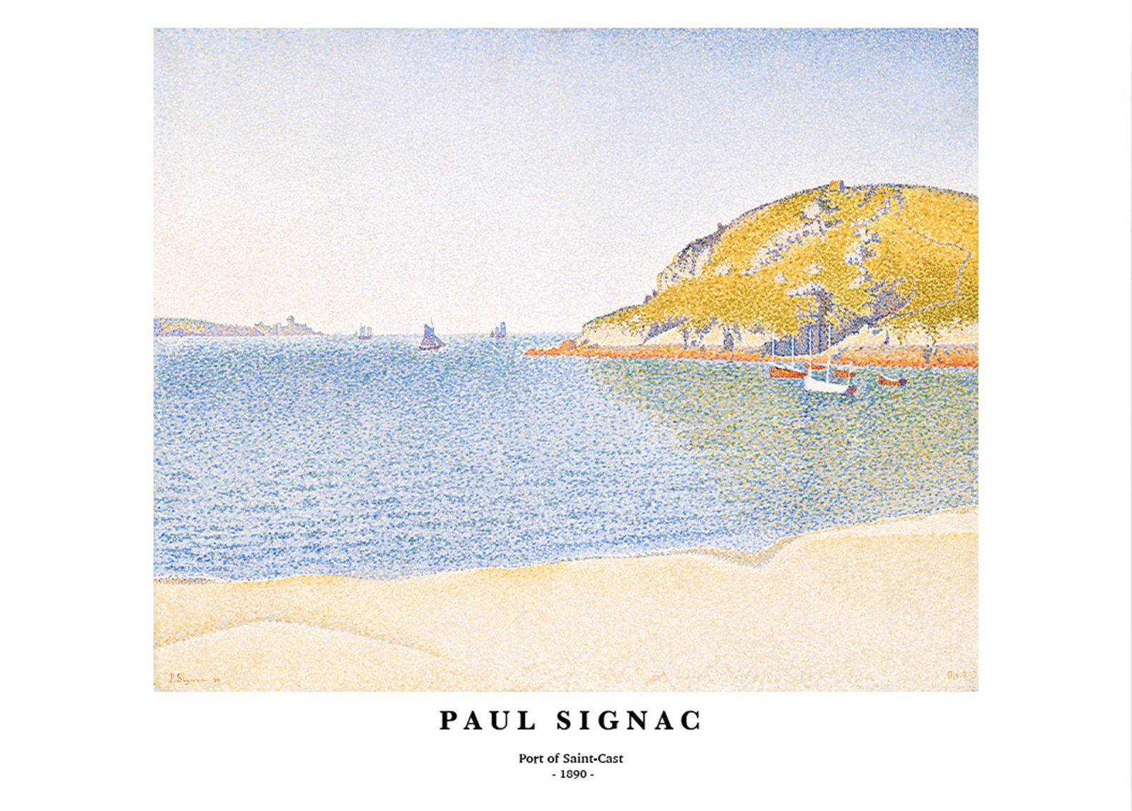 "Paul Signac - Port of Saint-Cast Poster"