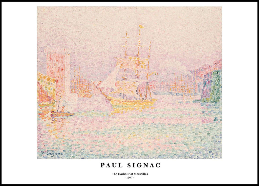 "Paul Signac - The Harbour at Marseilles Poster"