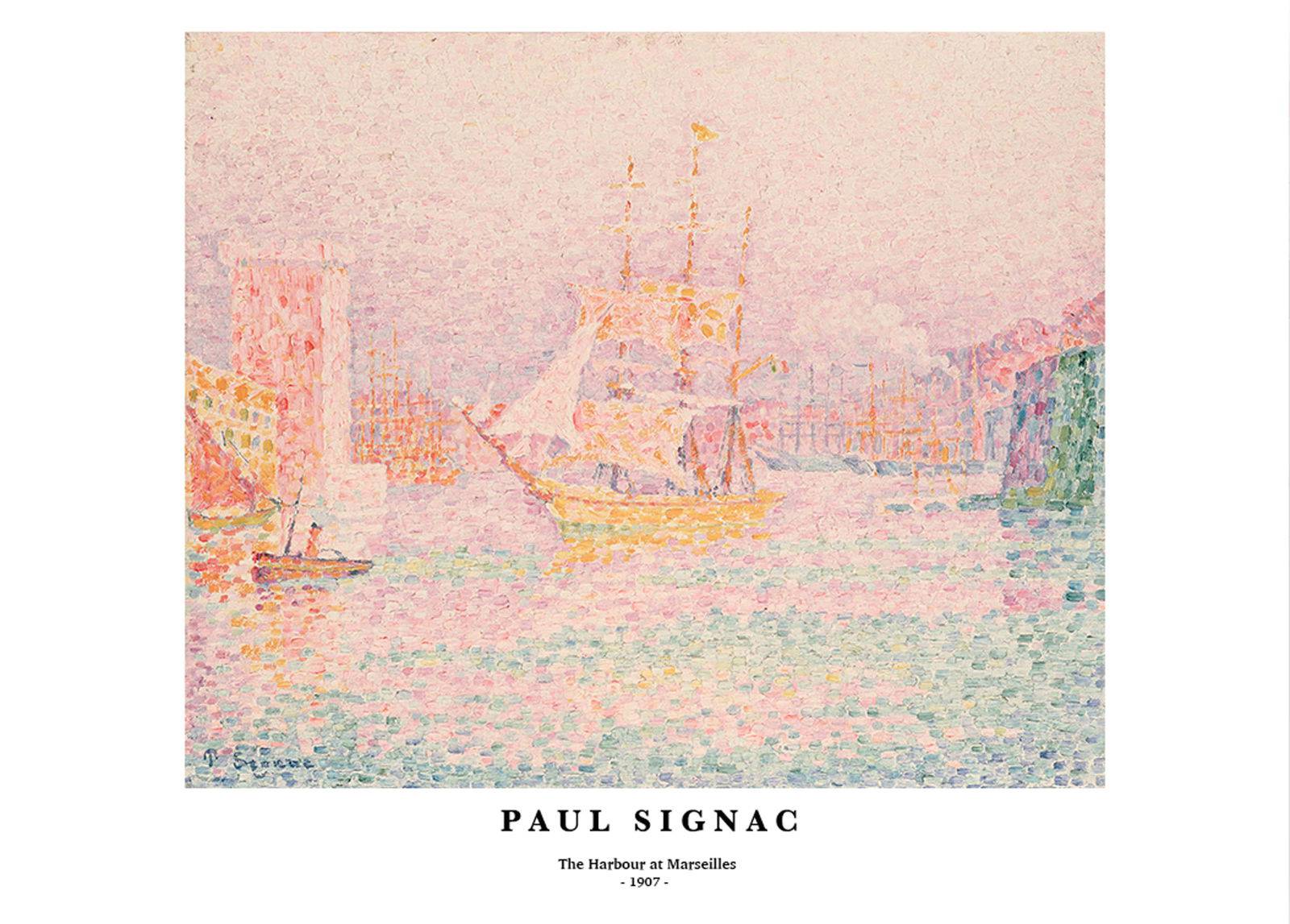 "Paul Signac - The Harbour at Marseilles Poster"