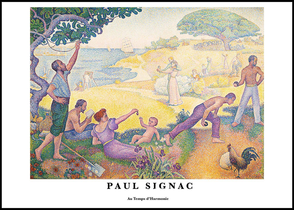 "Paul Signac - Au Temps d'Harmonie Poster"