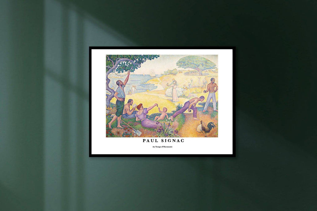 "Paul Signac - Au Temps d'Harmonie Poster"