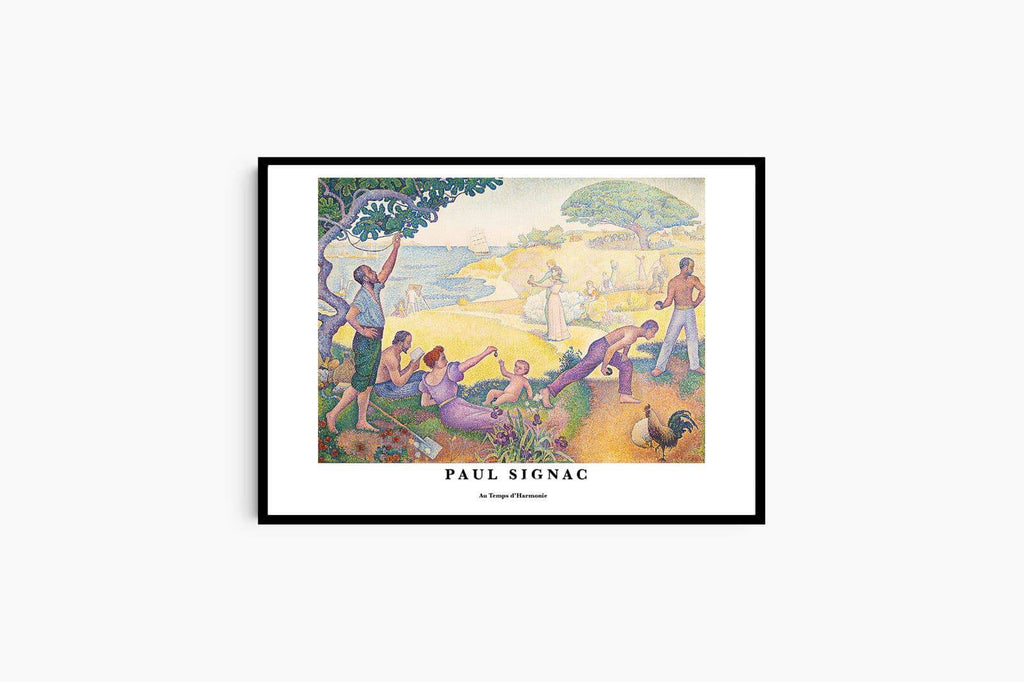 "Paul Signac - Au Temps d'Harmonie Poster"