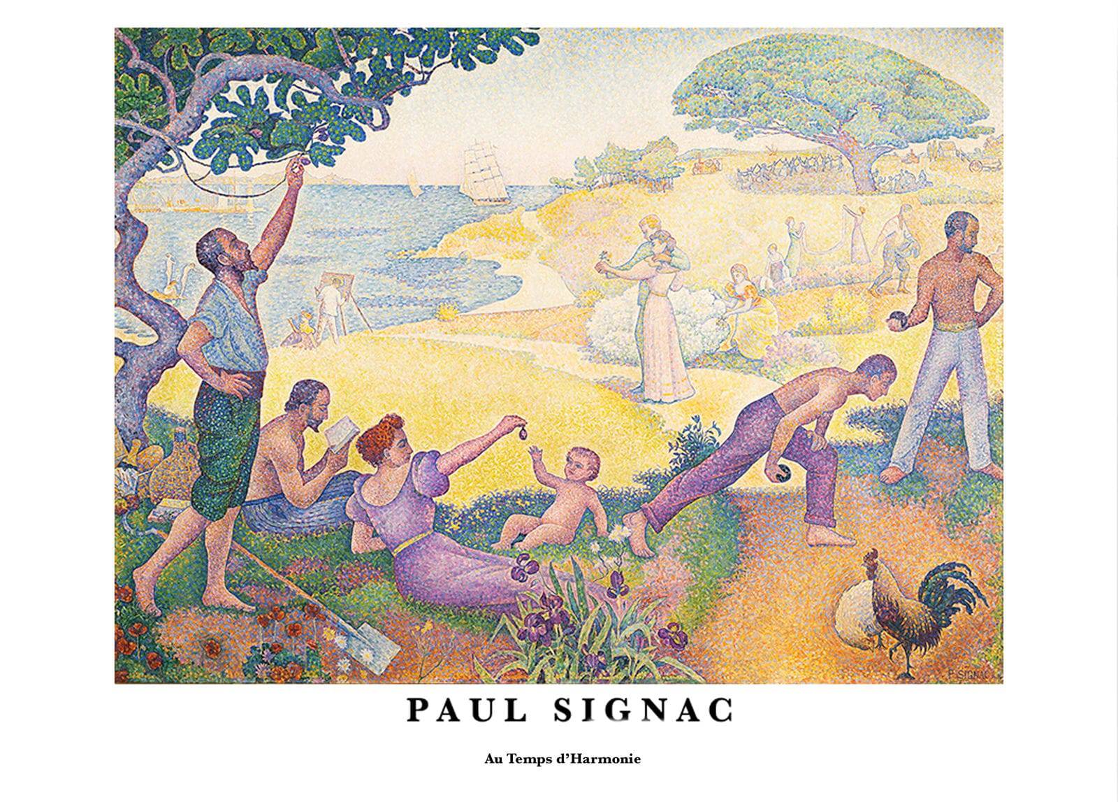 "Paul Signac - Au Temps d'Harmonie Poster"