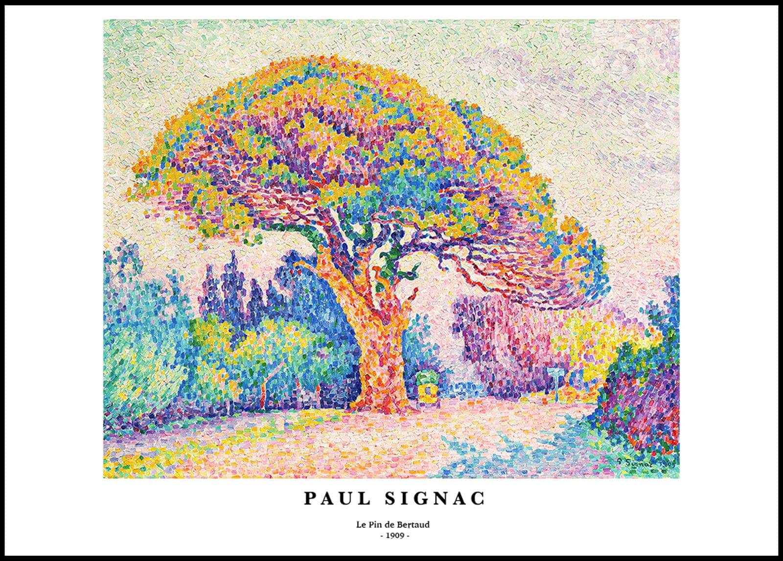 "Paul Signac - Le Pin de Bertaud Poster"