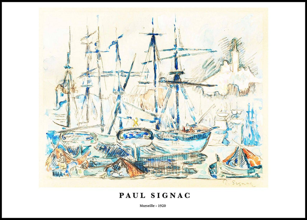 "Paul Signac - Marseille Poster"