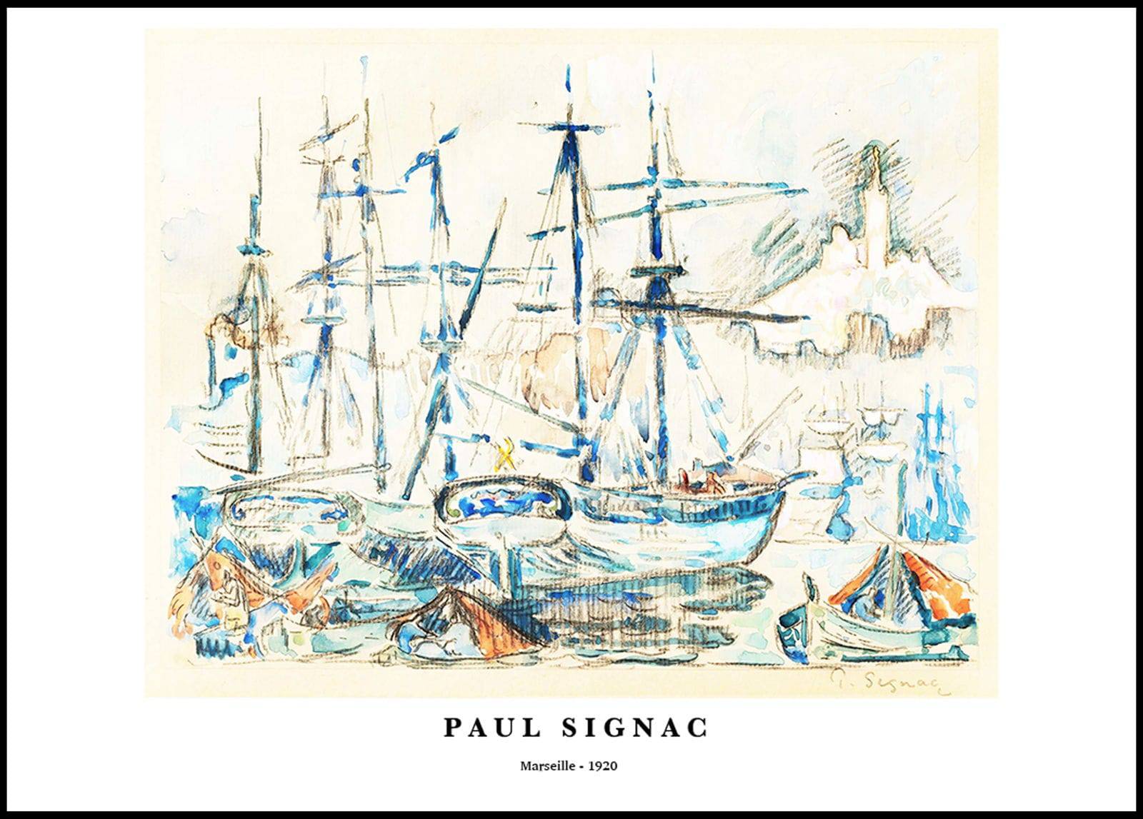 "Paul Signac - Marseille Poster"