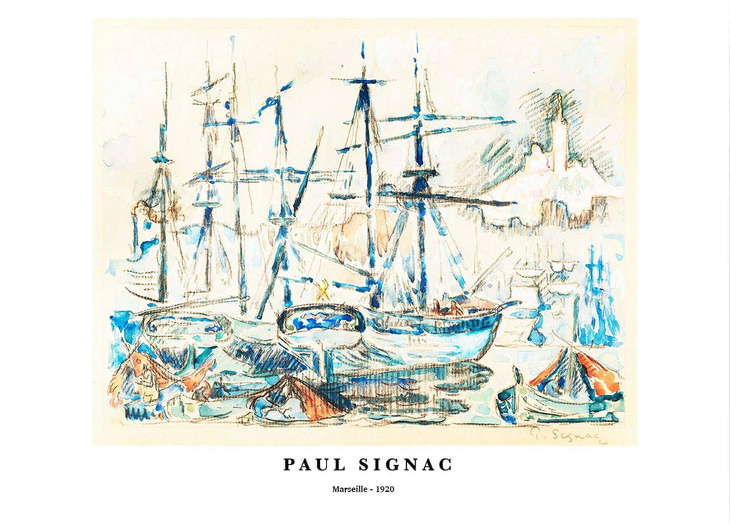 "Paul Signac - Marseille Poster"